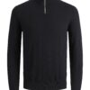 JACK & JONES Pulóver 'JJEEmil'  fekete-hu
