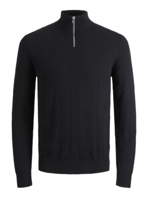 JACK & JONES Pulóver 'JJEEmil'  fekete-hu