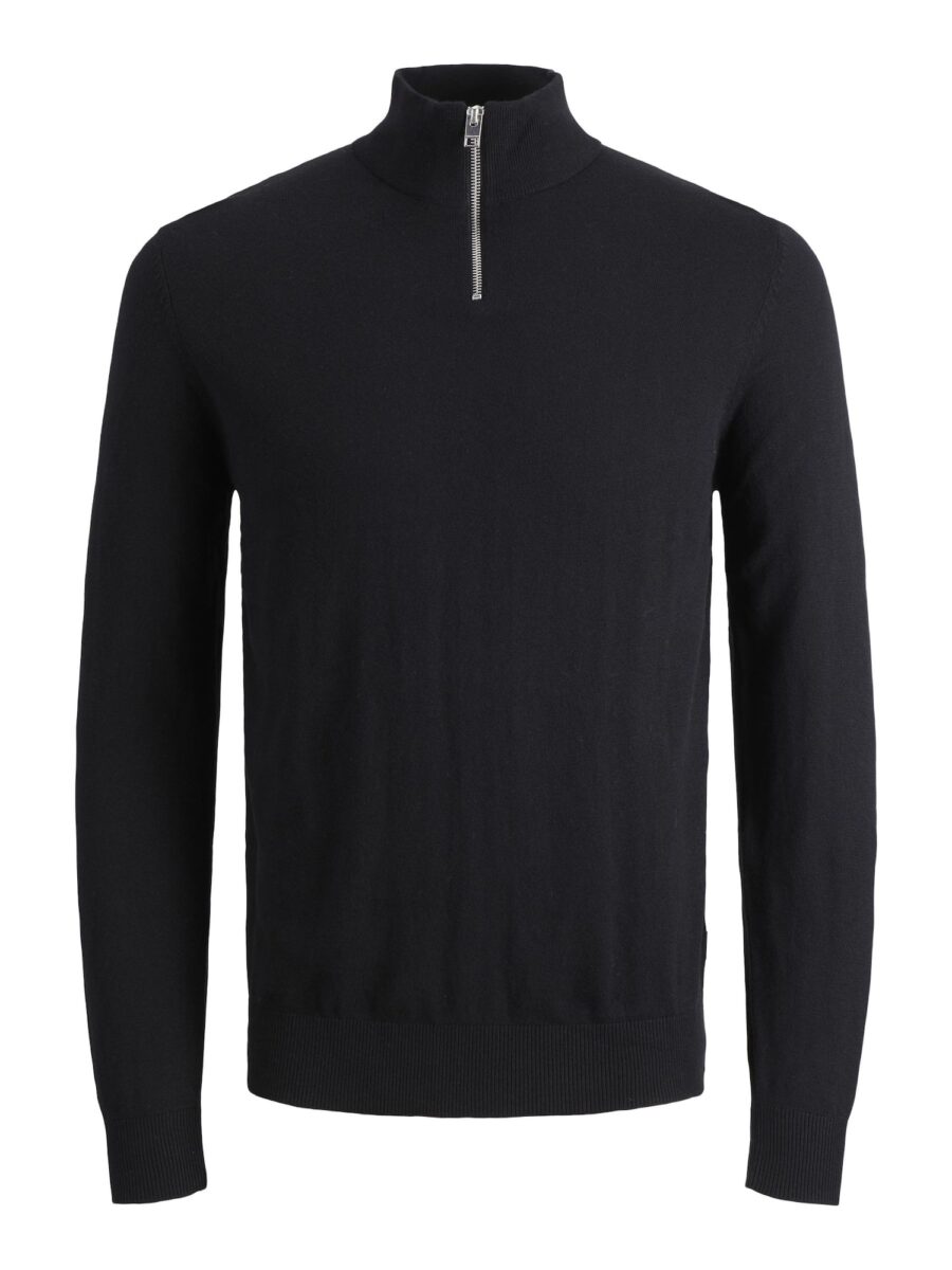 JACK & JONES Pulóver 'JJEEmil'  fekete-hu