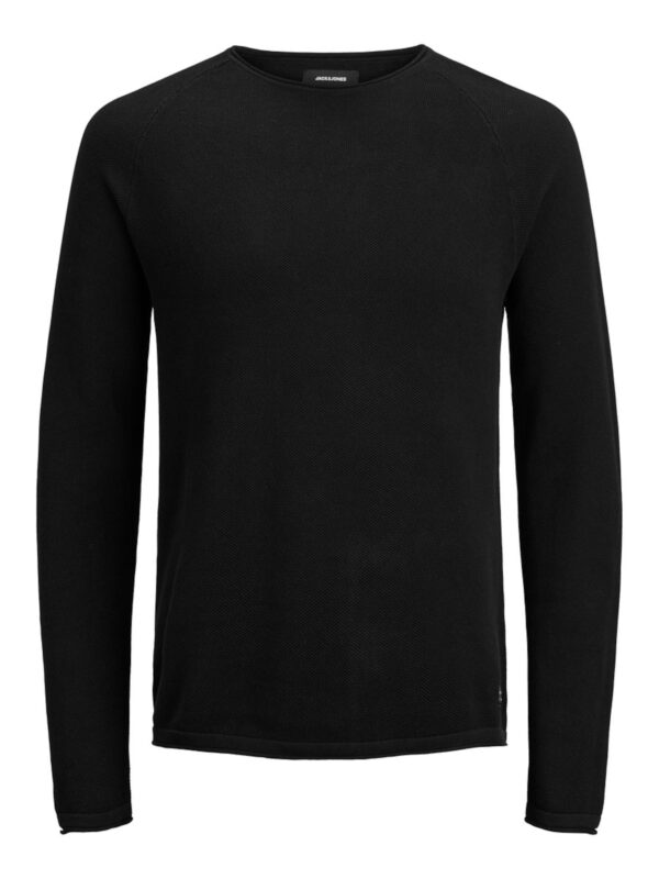 JACK & JONES Pulóver 'JJEHill'  fekete