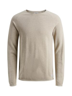 JACK & JONES Pulóver 'JJEHill'  sötét bézs
