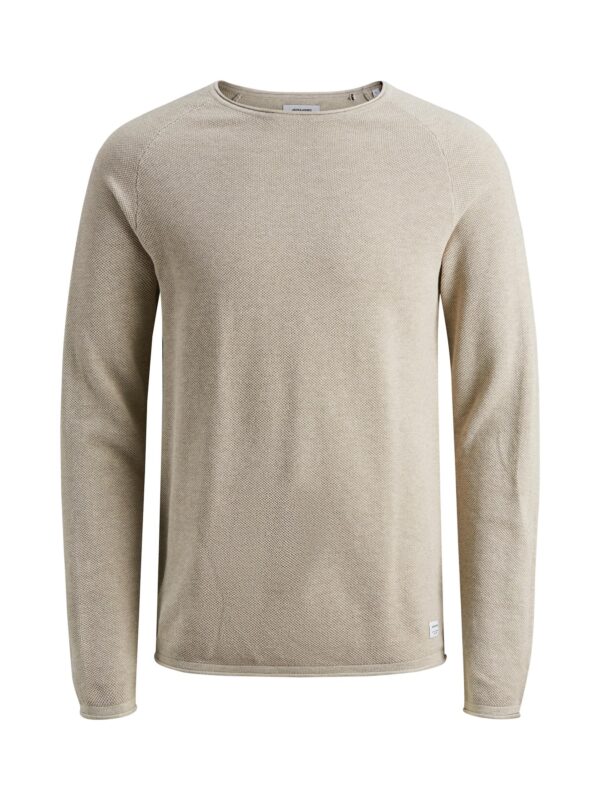JACK & JONES Pulóver 'JJEHill'  sötét bézs