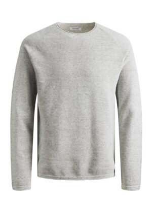 JACK & JONES Pulóver 'JJEHill'  szürke melír