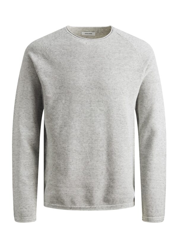 JACK & JONES Pulóver 'JJEHill'  szürke melír