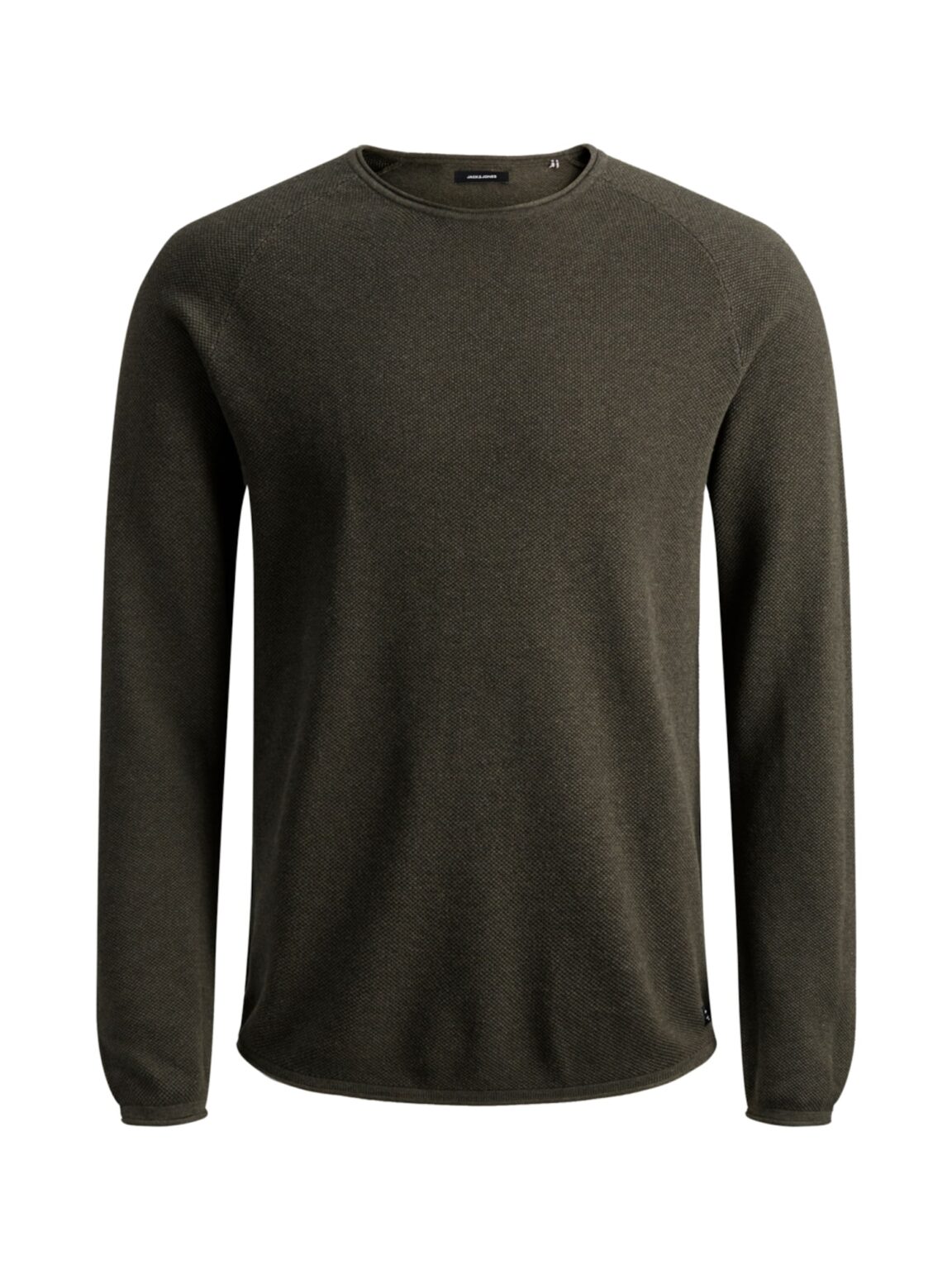 JACK & JONES Pulóver 'JJEHill'  tengerészkék / olíva / fehér