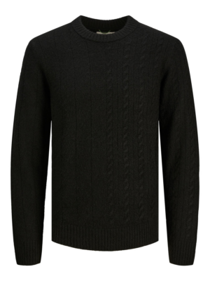 JACK & JONES Pulóver 'LUNAR'  fekete-Ár