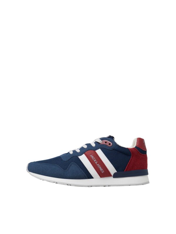 JACK & JONES Rövid szárú sportcipők 'Stellar'  sötétkék / piros / fehér