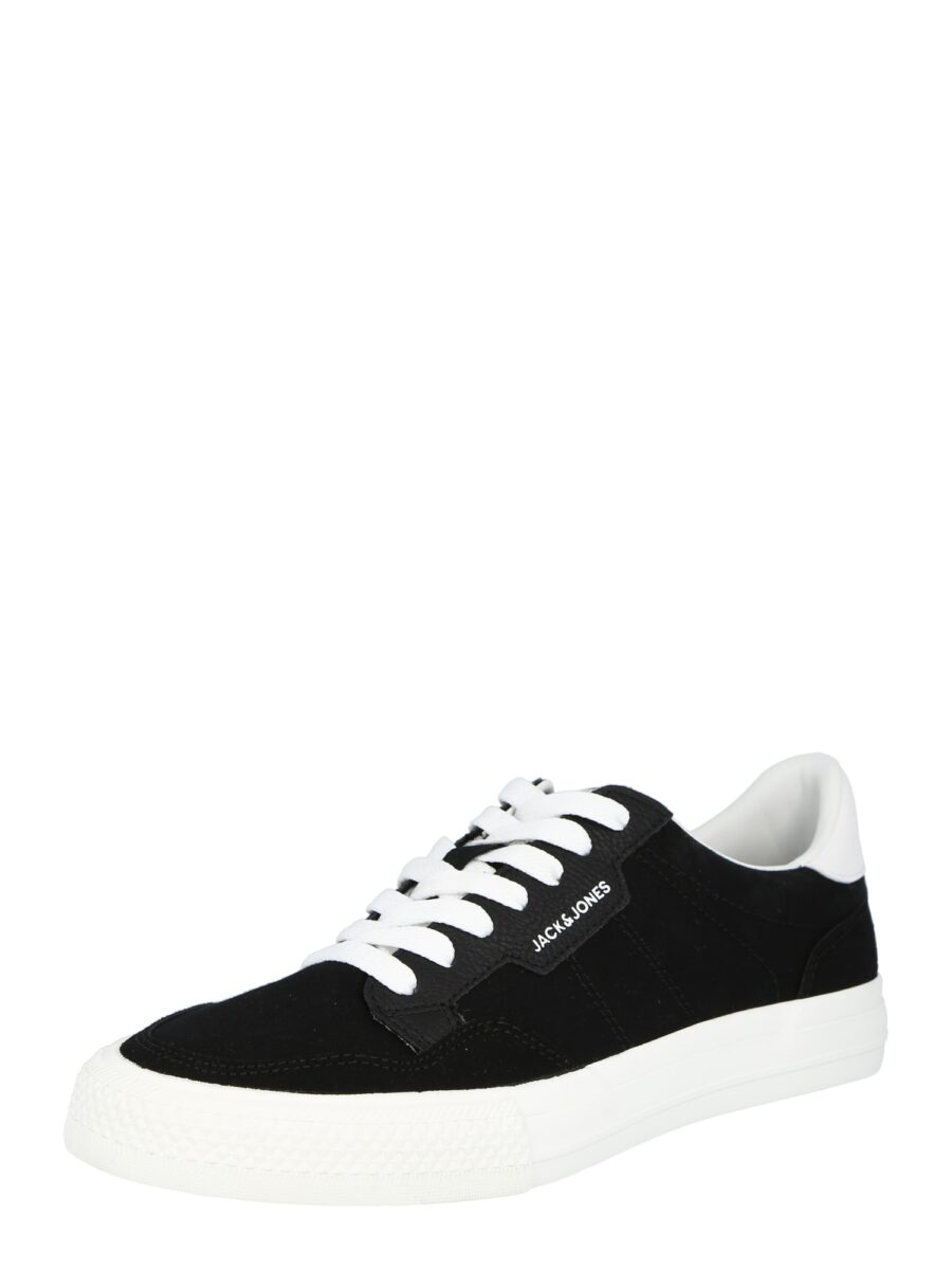 JACK & JONES Rövid szárú sportcipők  fekete / fehér-hu