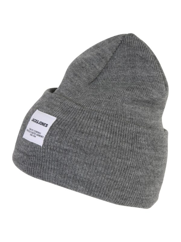 JACK & JONES Sapka  szürke / fehér