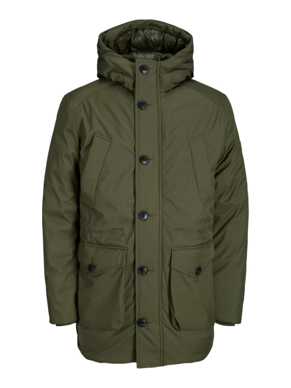 JACK & JONES Téli parka 'CLEMENT'  sötétzöld-Ár