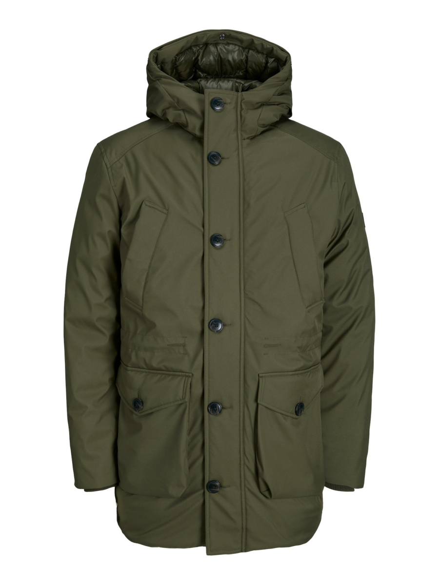 JACK & JONES Téli parka 'CLEMENT'  sötétzöld-Ár
