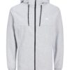 JACK & JONES Tréning dzseki 'Air'  szürke melír / fekete / fehér-hu
