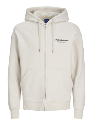 JACK & JONES Tréning dzseki 'Vesterbro'  bézs / fekete-Ár