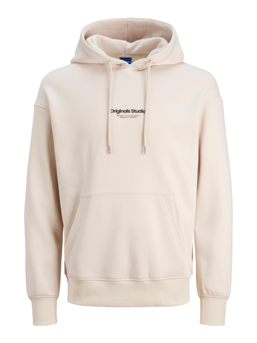 JACK & JONES Tréning póló 'JORVesterbro'  bézs / fekete-Ár