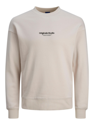 JACK & JONES Tréning póló 'JORVesterbro'  bézs / fekete-Ár