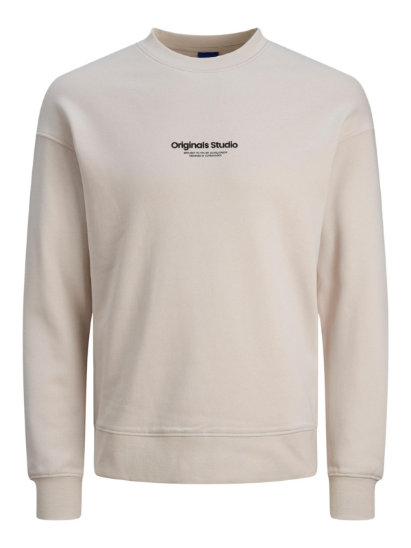 JACK & JONES Tréning póló 'JORVesterbro'  bézs / fekete-Ár