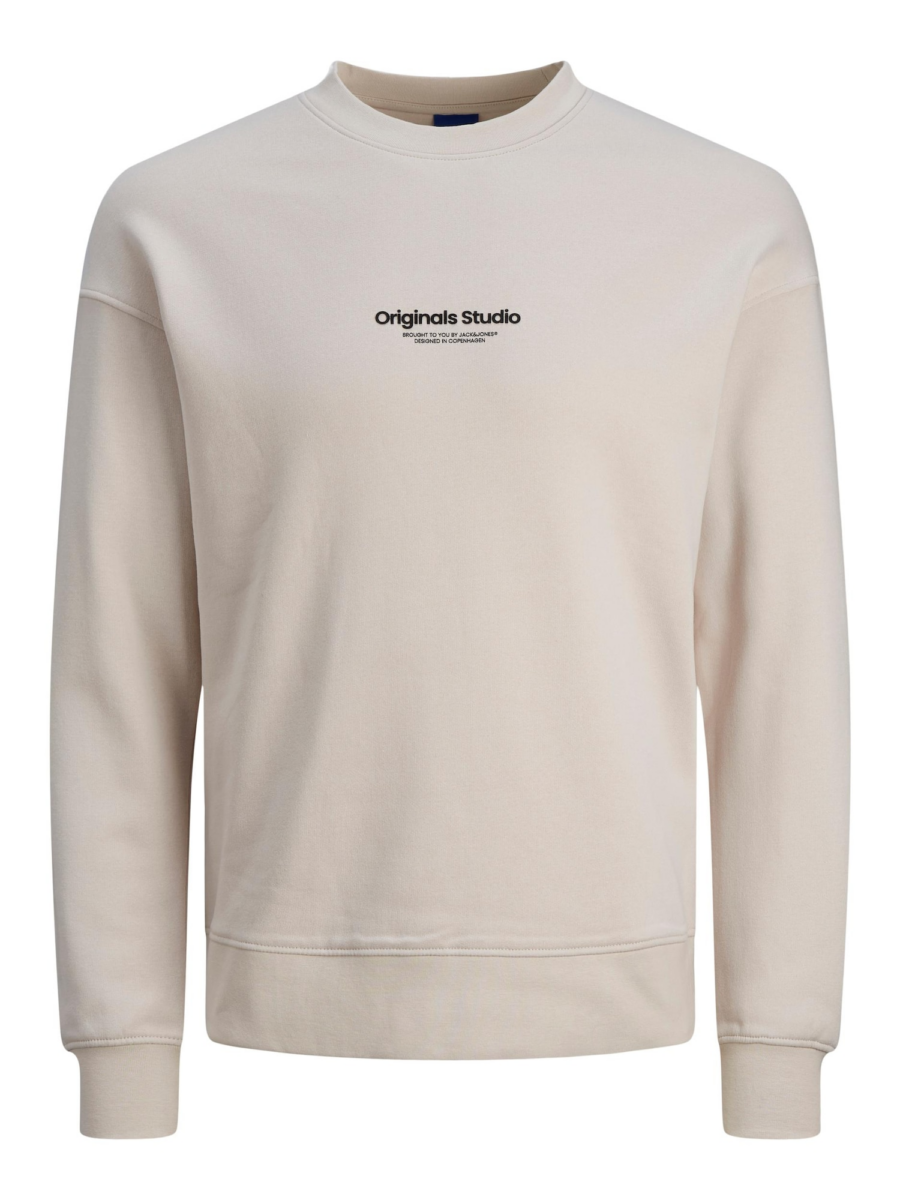 JACK & JONES Tréning póló 'JORVesterbro'  bézs / fekete-Ár