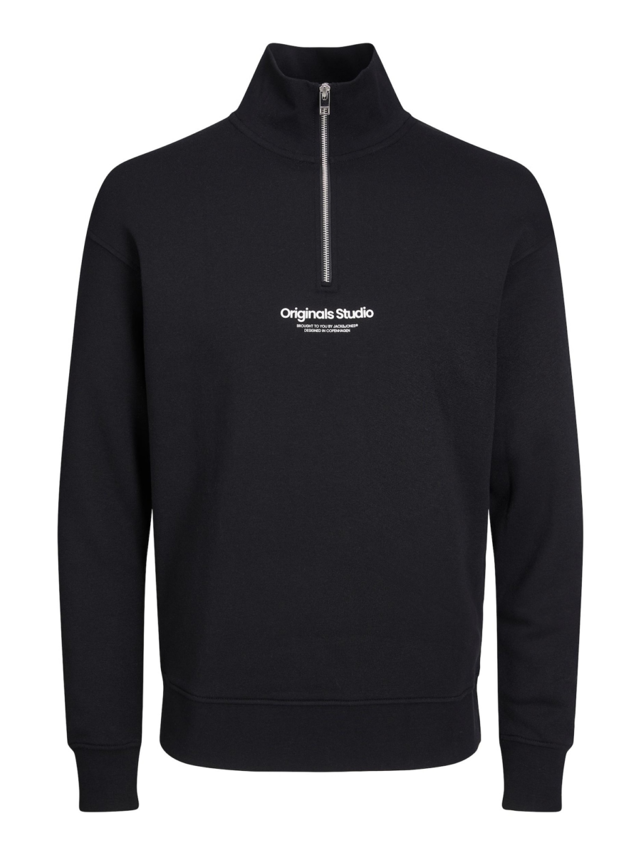 JACK & JONES Tréning póló 'JORVesterbro'  fekete / fehér-Ár