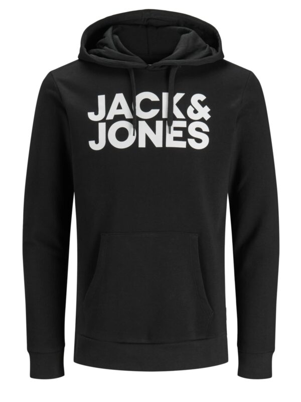 JACK & JONES Tréning póló  antracit / fehér