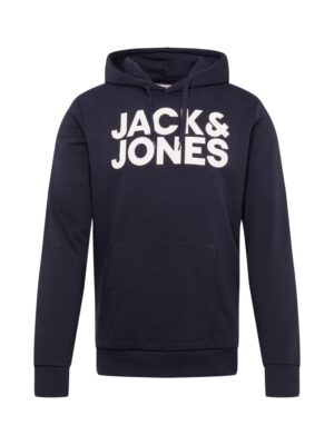 JACK & JONES Tréning póló  tengerészkék / fehér-hu
