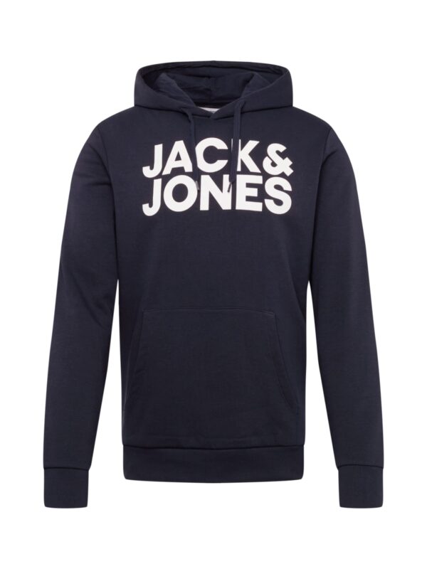 JACK & JONES Tréning póló  tengerészkék / fehér-hu