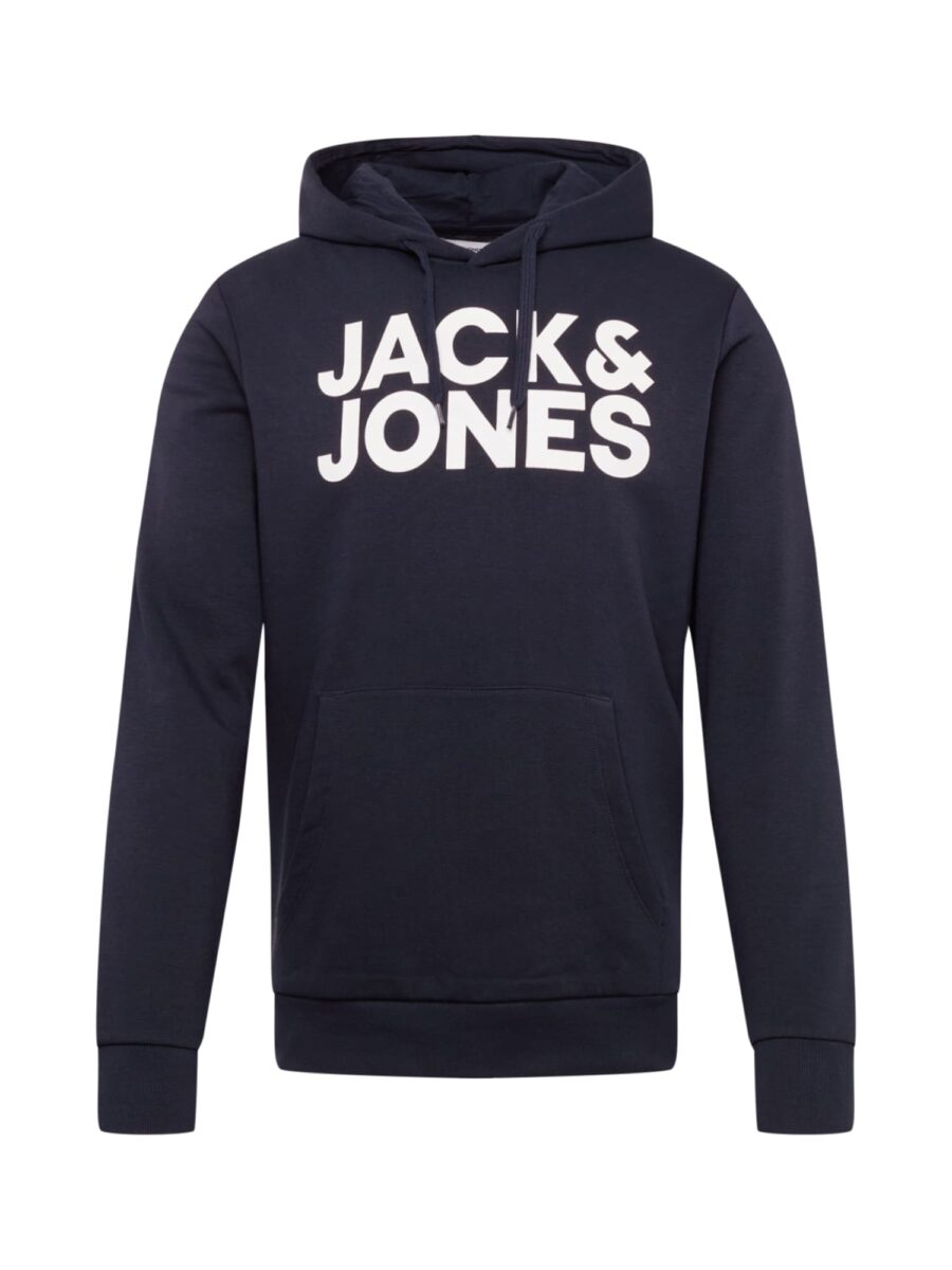 JACK & JONES Tréning póló  tengerészkék / fehér-hu