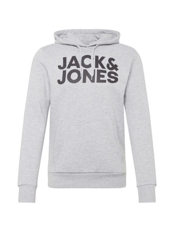 JACK & JONES Tréning póló  világosszürke / fekete