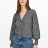 JDY Rea Grey Brindled Cardigan - Ladies