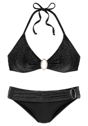 JETTE Bikini  fekete / ezüst-Hungary
