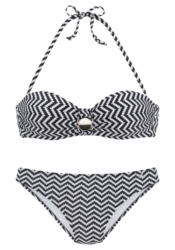 JETTE Bikini  fekete / fehér-Ár