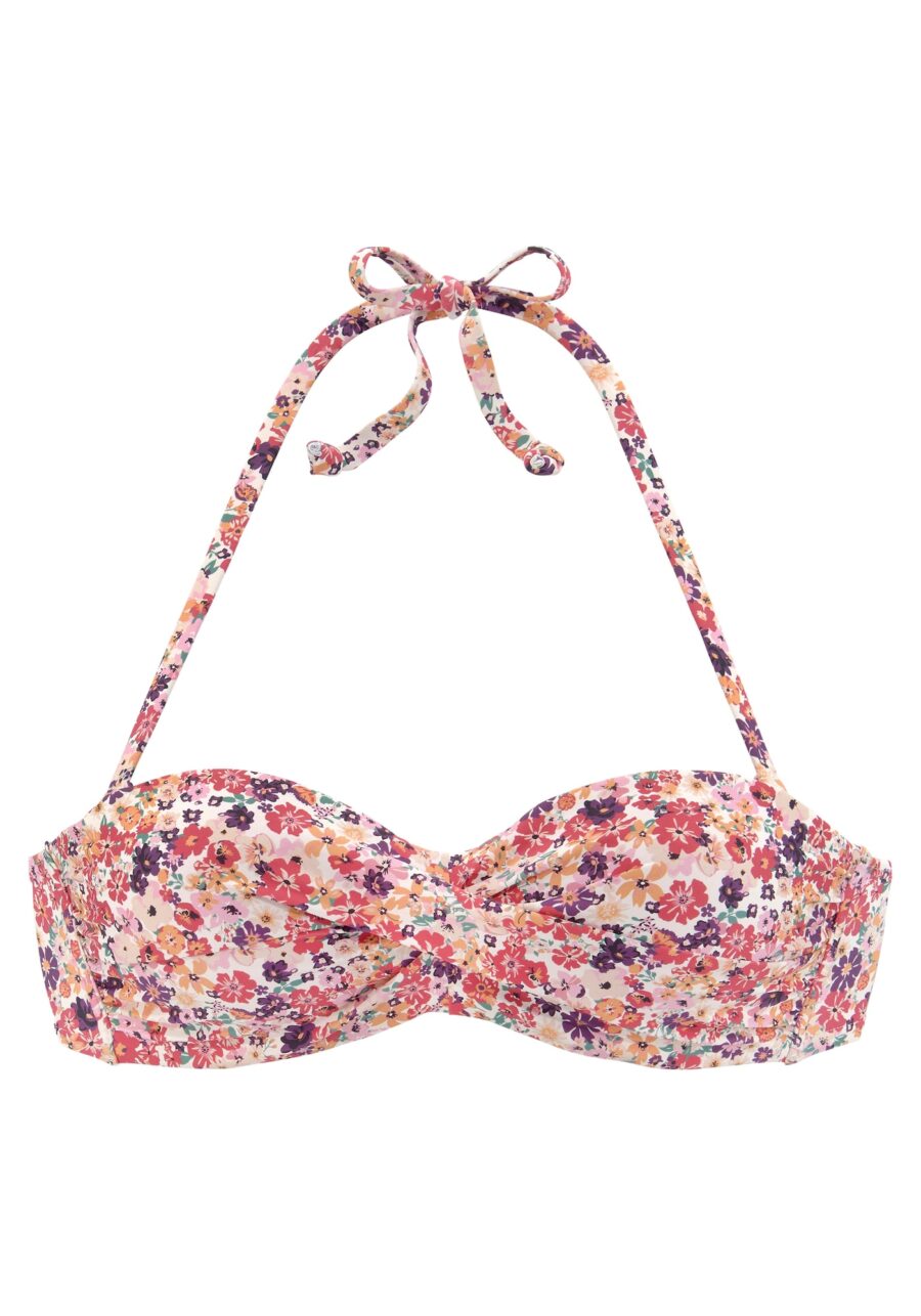 JETTE Bikini felső  orgona / sötétlila / rózsaszín / pitaja / fehér-hu