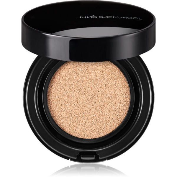 JUNG SAEM MOOL Essential Skin Nuder Longwear Cushion tartós alapozó sminkszivaccsal SPF 50+ + utántöltő árnyalat Fair Light 2x14 g-ár