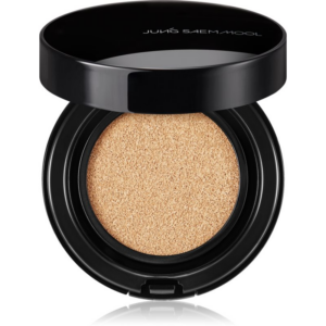 JUNG SAEM MOOL Essential Skin Nuder Longwear Cushion tartós alapozó sminkszivaccsal SPF 50+ + utántöltő árnyalat Medium Deep 2x14 g-ár