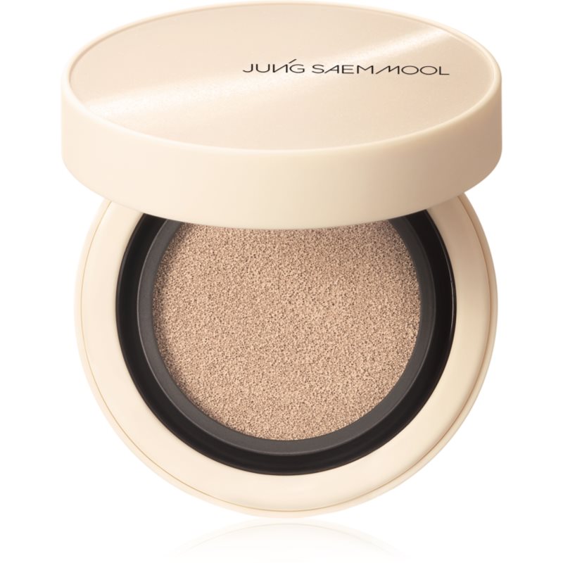 JUNG SAEM MOOL Skin Nuder Cover Layer Cushion hidratáló alapozó sminkszivaccsal + utántöltő árnyalat Fair Light 2x14 g-ár