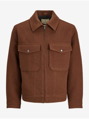 Jack & Jones Baxter Wool Brown Jacket - Men