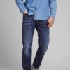 Jack & Jones Clark Dark Blue Slim Fit Jeans - Men's