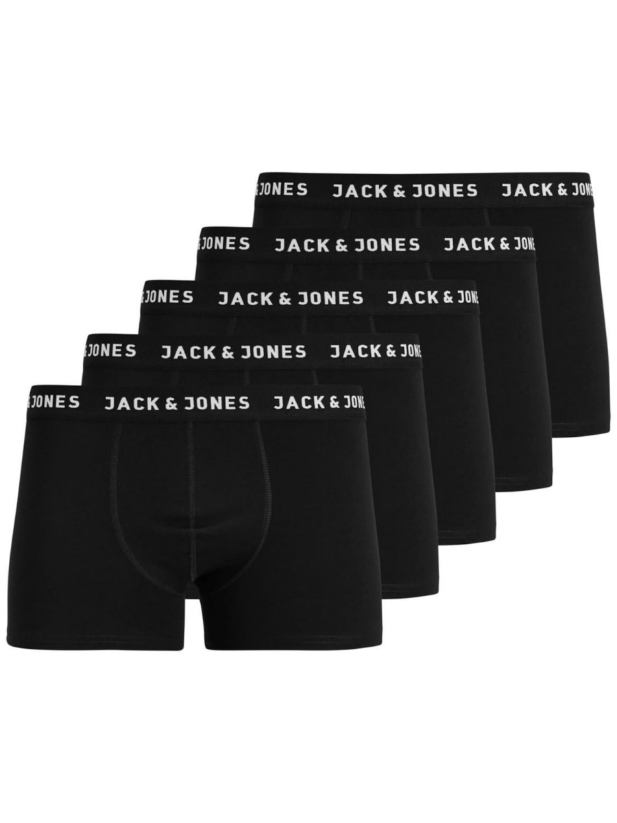 Jack & Jones Junior Alsónadrág 'JACHUEY'  fekete / fehér-Hungary