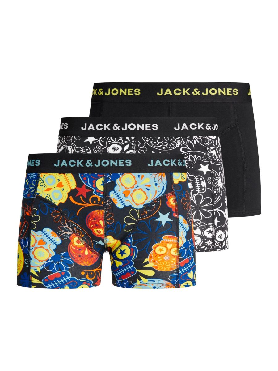 Jack & Jones Junior Alsónadrág 'Sugar'  tengerészkék / sárga / fekete / fehér-hu