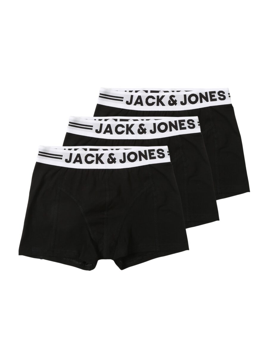 Jack & Jones Junior Alsónadrág  fekete / fehér-hu