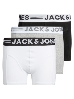 Jack & Jones Junior Alsónadrág  szürke melír / fekete / fehér
