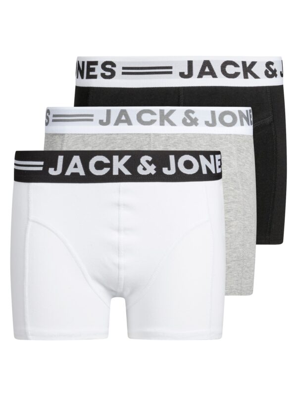 Jack & Jones Junior Alsónadrág  szürke melír / fekete / fehér