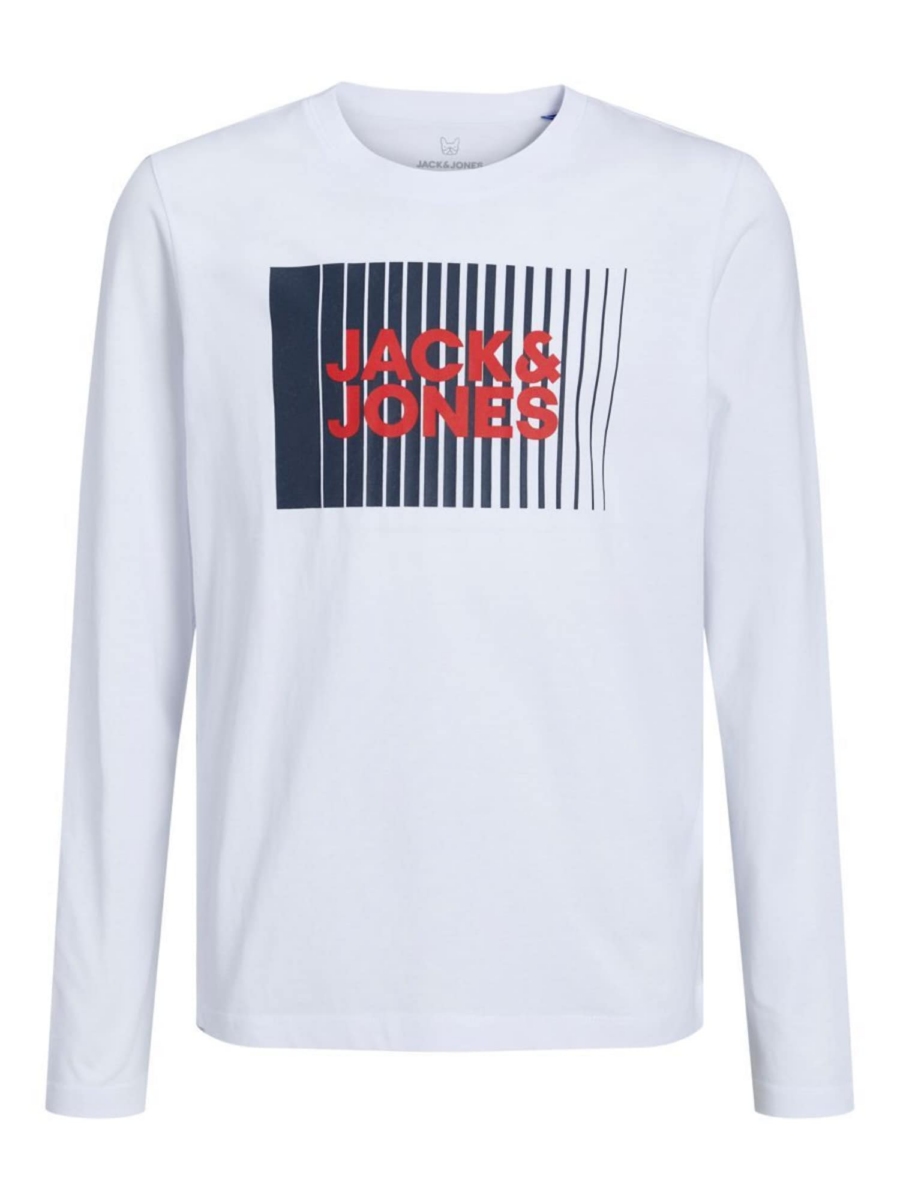 Jack & Jones Junior Póló 'JJECORP'  tengerészkék / piros / fehér-Ár