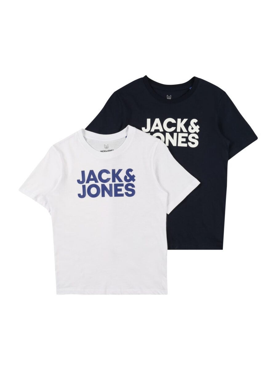 Jack & Jones Junior Póló  kék / éjkék / fehér-hu