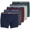 Jack & Jones Plus Boxeralsók 'Coliver'  tengerészkék / szürke melír / sötétzöld / bordó-hu