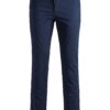 Jack & Jones Plus Chino nadrág 'JJIMARCO'  tengerészkék / barna-hu