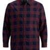 Jack & Jones Plus Ing 'JJEGINGHAM'  lila / fekete-hu