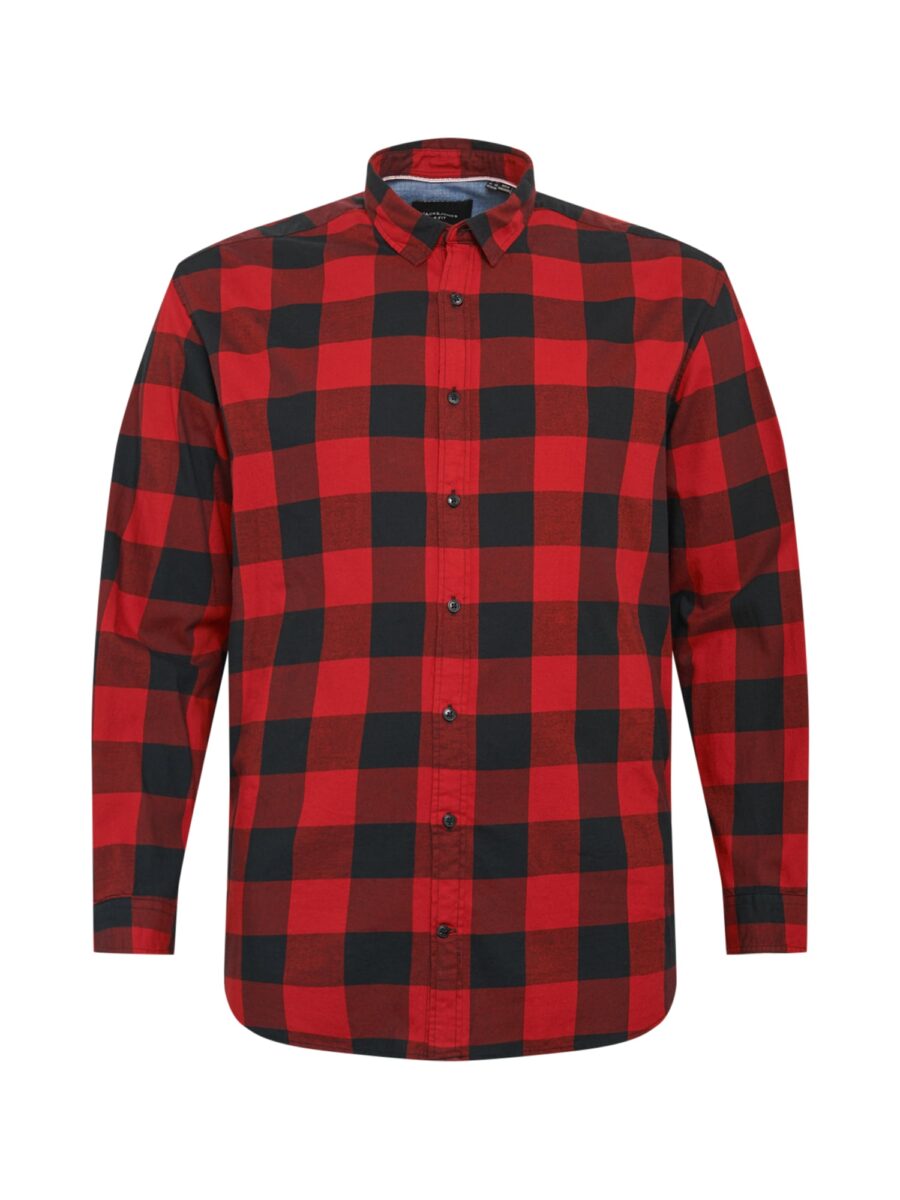 Jack & Jones Plus Ing 'JJEGINGHAM' '  piros / fekete-hu