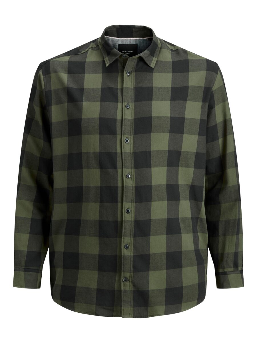 Jack & Jones Plus Ing 'JJEGINGHAM'  szürke / sötétzöld-hu