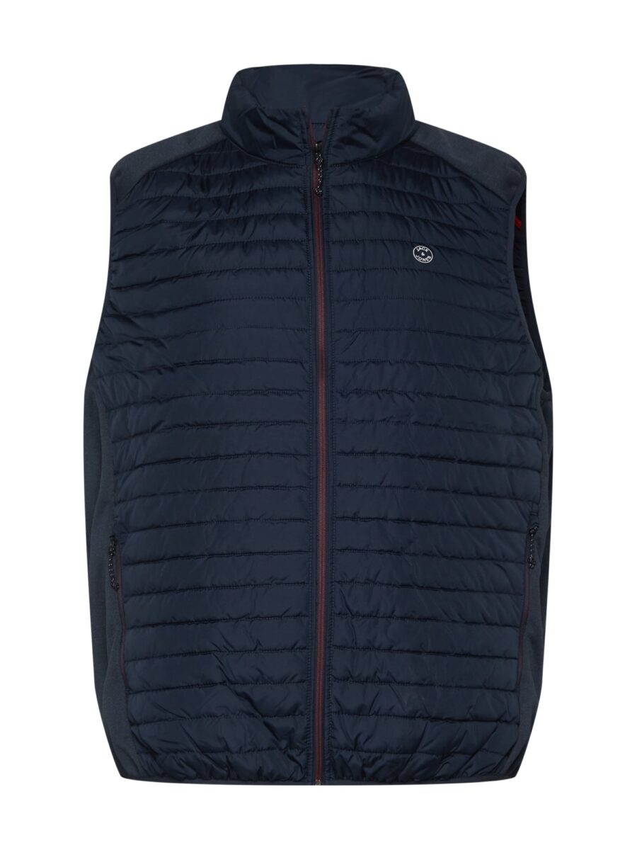 Jack & Jones Plus Mellény  tengerészkék / világosszürke-hu