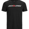 Jack & Jones Plus Póló 'JJECorp'  világospiros / fekete / fehér-hu